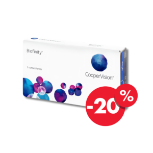 Контактні лінзи Biofinity -20% від 2-х упаковок