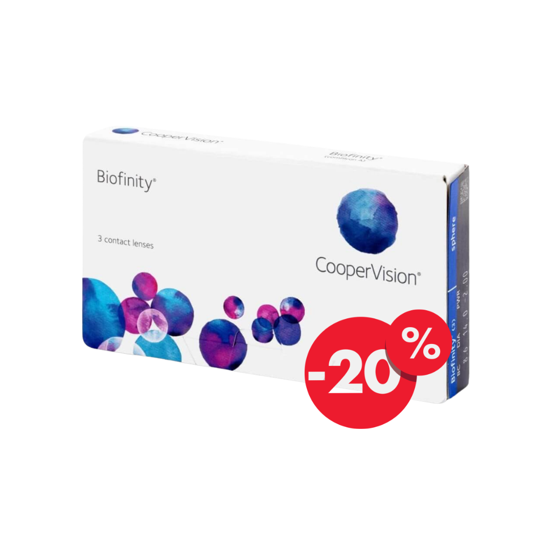 Контактні лінзи Biofinity 3шт.-20% від 2-х упаковок.