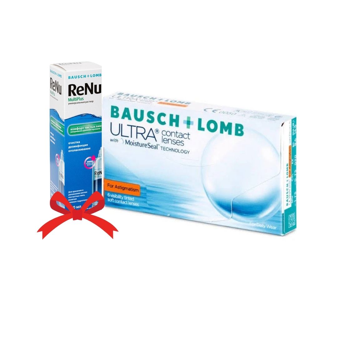Контактні лінзи Bausch+Lomb ULTRA For Astigmatism + 60 мл розчин