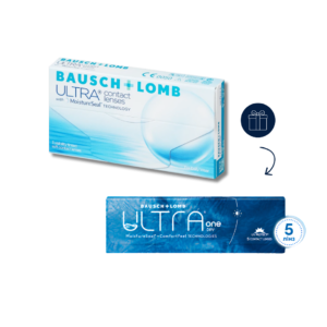 Контактні лінзи Bausch+Lomb ULTRA 3шт +5шт Ultra One Day в подарунок